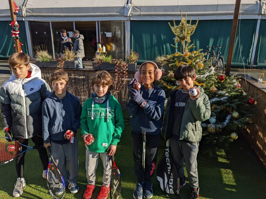 Les chocolats de Noêl pour l'école de tennis